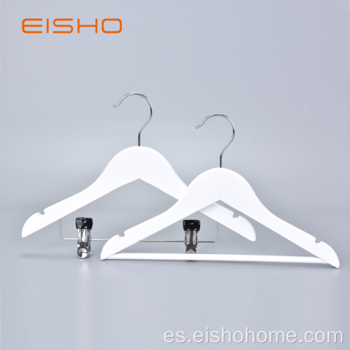 EISHO Percha De Madera Infantil Con Clips